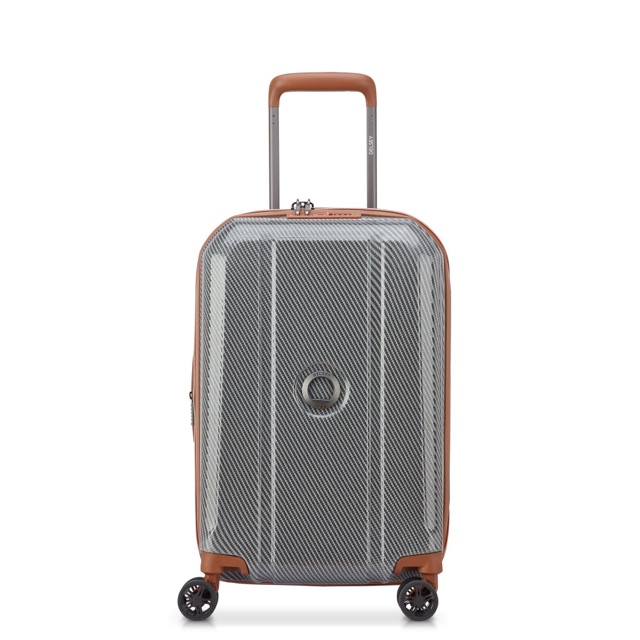 Delsey 55cm Expandable Carry On Suitcase - Helium Ultimate - Silver