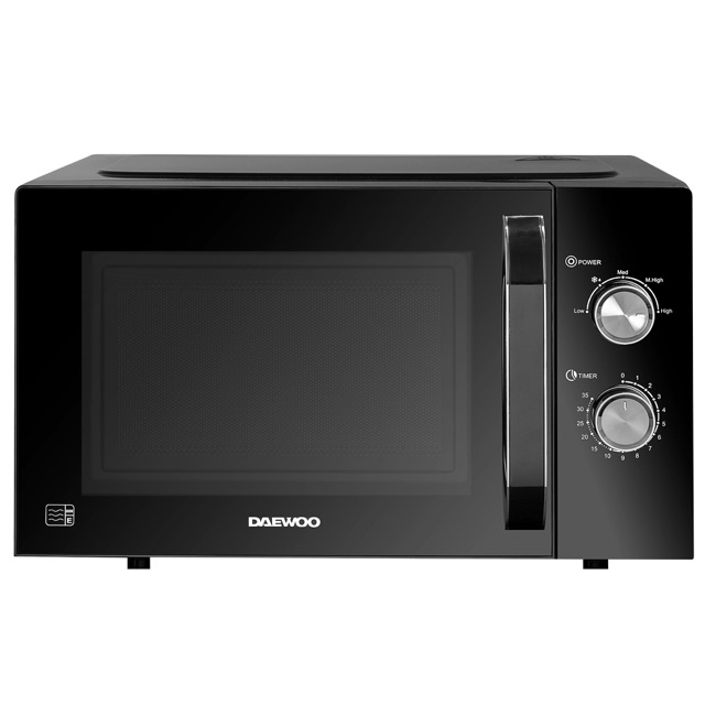 Daewoo 23L Black Manual 800W Microwave