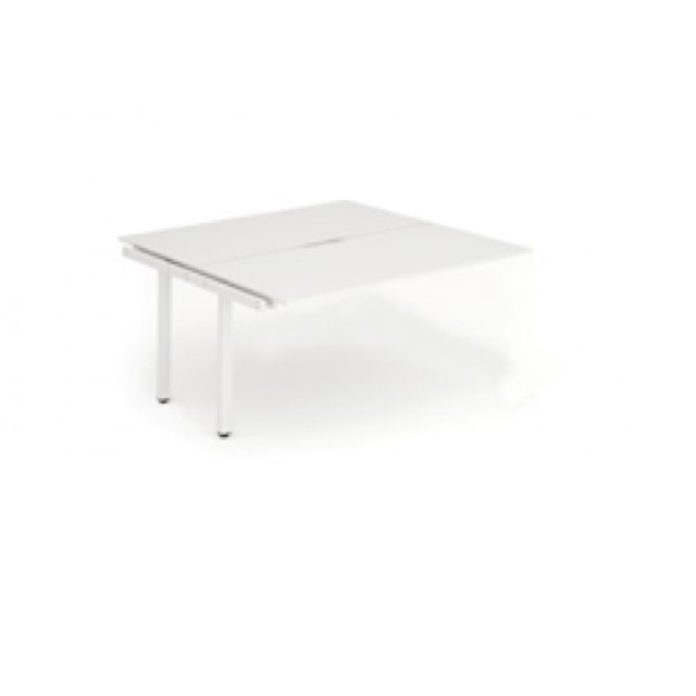 Evolve B2B Ext Kit White Frame Bench Desk 1200 White - BE196