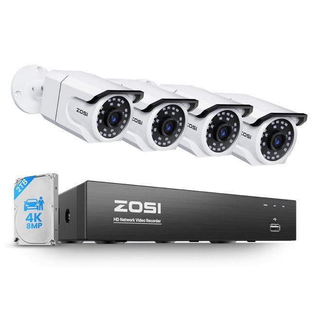 C105 4K 8 Channel Security System with Audio + 2TB Hard Drive