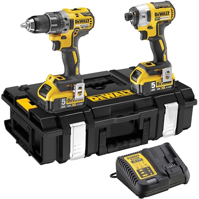 DeWalt DCK266P2 18v XR Cordless Brushless Combi Drill and Impact Driver ToughSystem Kit
