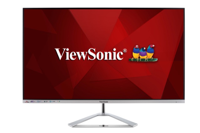 ViewSonic VX Series 32" 4K UHD Monitor, Silver (VX3276-4K-mhd)