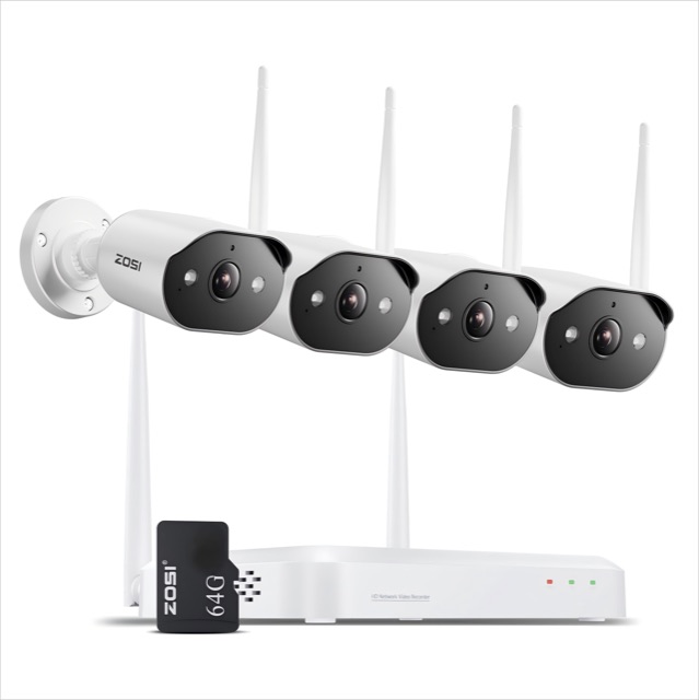 C302 3MP 8 Channel Wi-Fi 6 Security Camera System + 64GB Local Storage