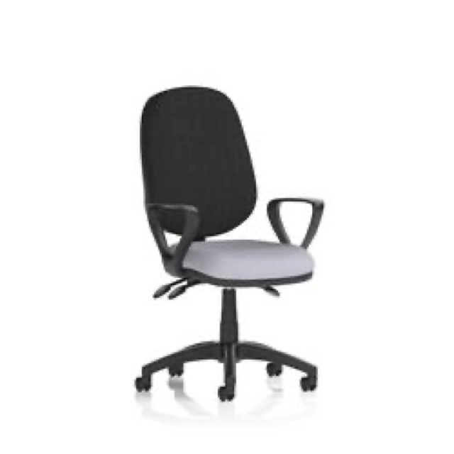 Eclipse + III Lever Operator Chair With Loop Arms Seat Quest Shell