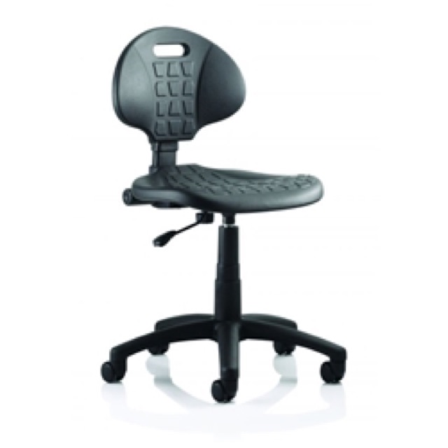 Malaga Task Wipe Clean Operator Chair Black Polyurethane Se
