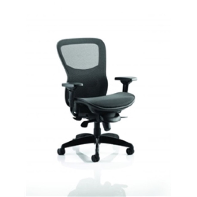 Stealth Ergo Posture Black Mesh Seat And Back Chair With Ar