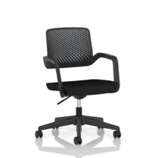 Cosmo Task Operator Chair Black Frame Black Seat