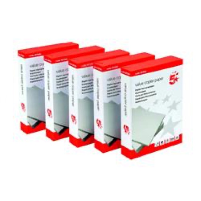 A4 Printer Paper 75gsm White - 5 Ream Box (2500 sheets)