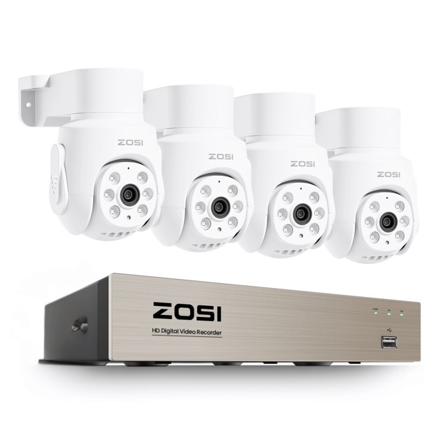C280 2MP HD-TVI PTZ Security System with Audio + 8CH 5MP DVR + 500GB HDD