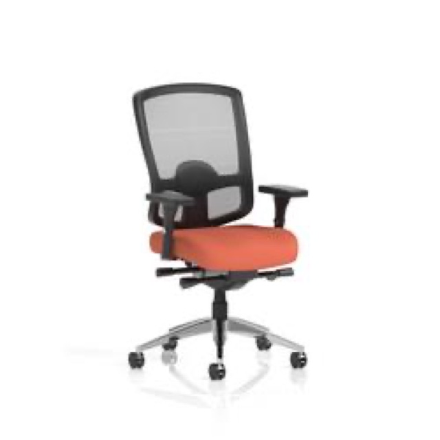 Regent High Mesh Back Ergonomic Operator Chair Adjustable Arms Crab