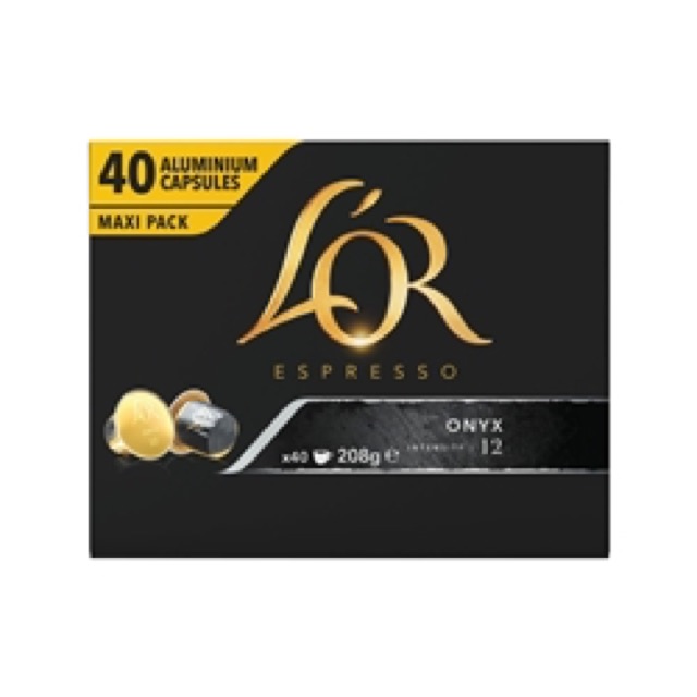 L'Or Nespresso Onyx Capsules (40 Pack) 4019265