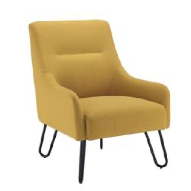 Pearl Reception Chair - Mustard - OF0705MU