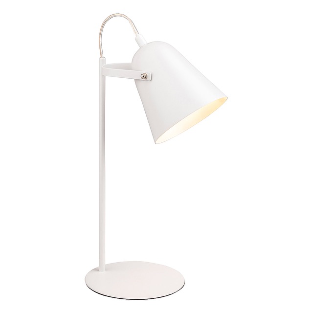 Firstlight Bella Desk Lamp with On/Off Switch Modern Style in White