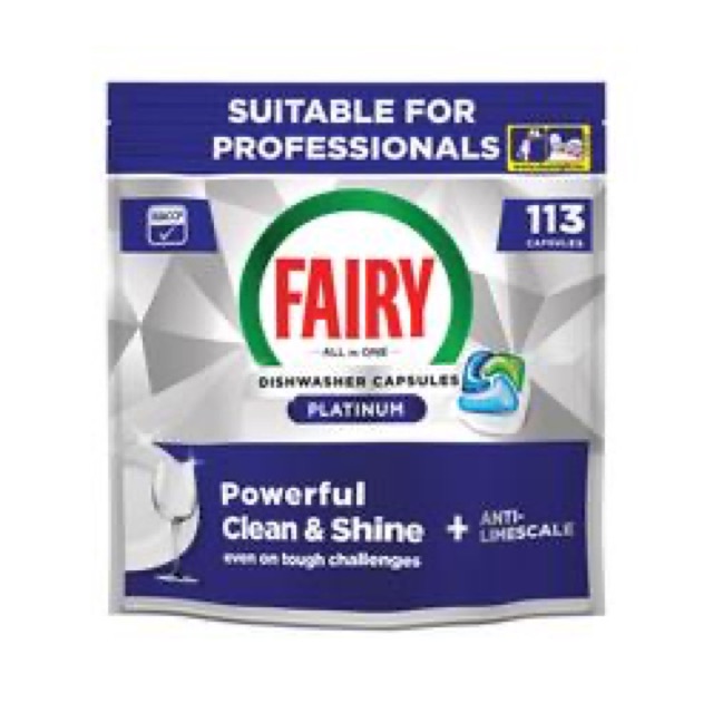 Fairy Professional Platinum AIO Dishwasher Capsules x113 (Pack 2)