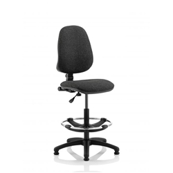 Eclipse Plus I Lever Task Operator Chair Charcoal Hi Rise Draughtsman