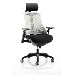 Flex Task Operator Chair Black Frame With Black Fabric Seat M