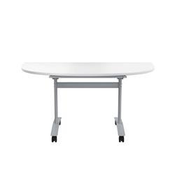 Allegro Tilting Table 1400x700-White  and Silver/Ref OTT1470DENDSVWH