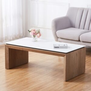 Artemis Home Lucerne Stone Coffee Table in Light Stone