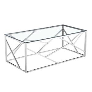 Native Home & Lifestyle Geometric Silver Coffee Table